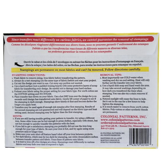 Aunt Martha's Iron On Transfers Life on the Farm Embroidery Quilt Reusable 4021 - Picture 2 of 2